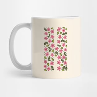 Floral Monogram Letter H Mug